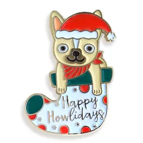 Happy Howlidays Enamel Pin