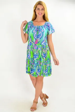 Hearts and Flowers Cotton Tunic Dress