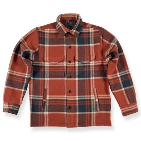 Heritage Plaid Shirt Jacket - Rust/Navy