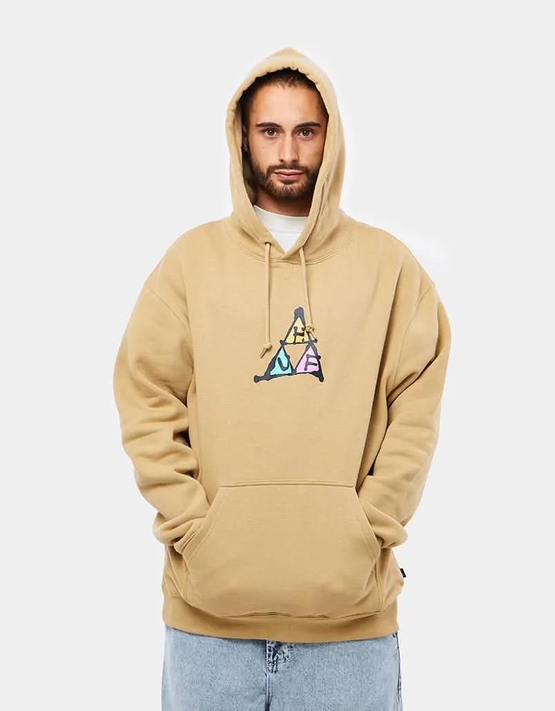 HUF No-Fi Triple Triangle Pullover Hoodie - Oatmeal