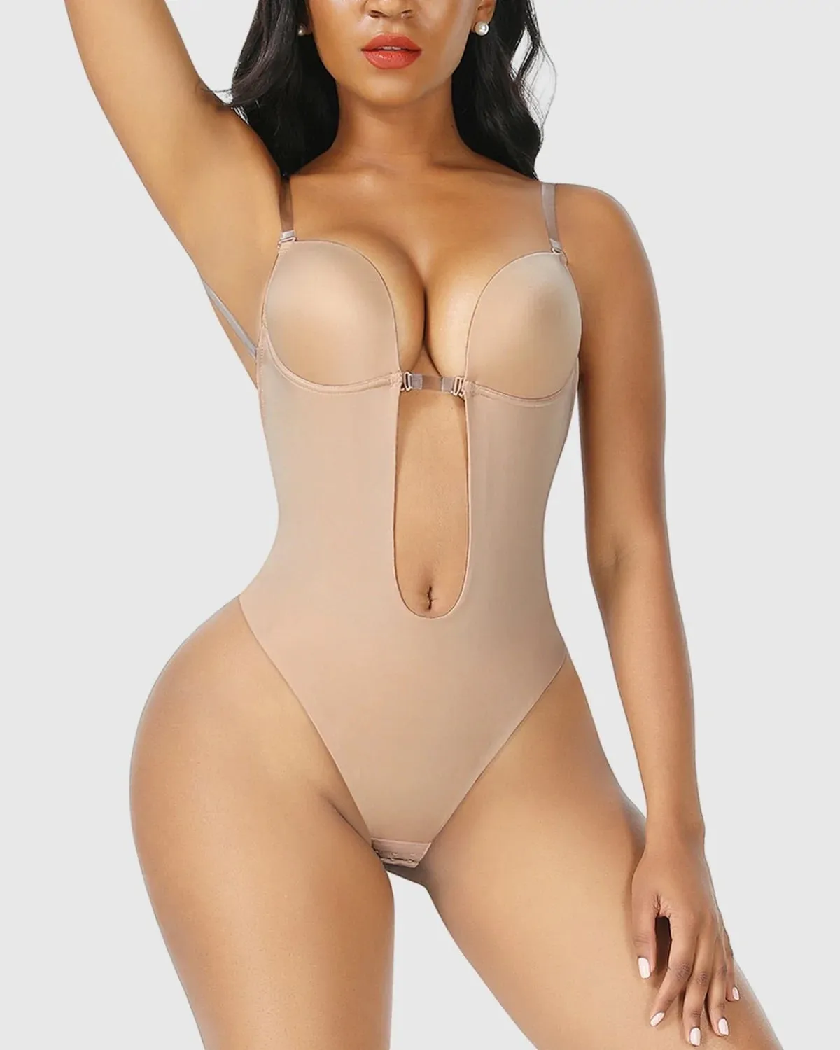 Invisible Backless & Strapless Deep Plunge Bodysuit & Bra