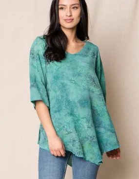 Island Batik Tunic - Lagoon - Small Only