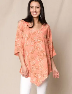 Island Batik Tunic - Papaya - Small Only