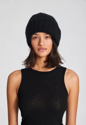 Kari Lambswool Beanie - Black