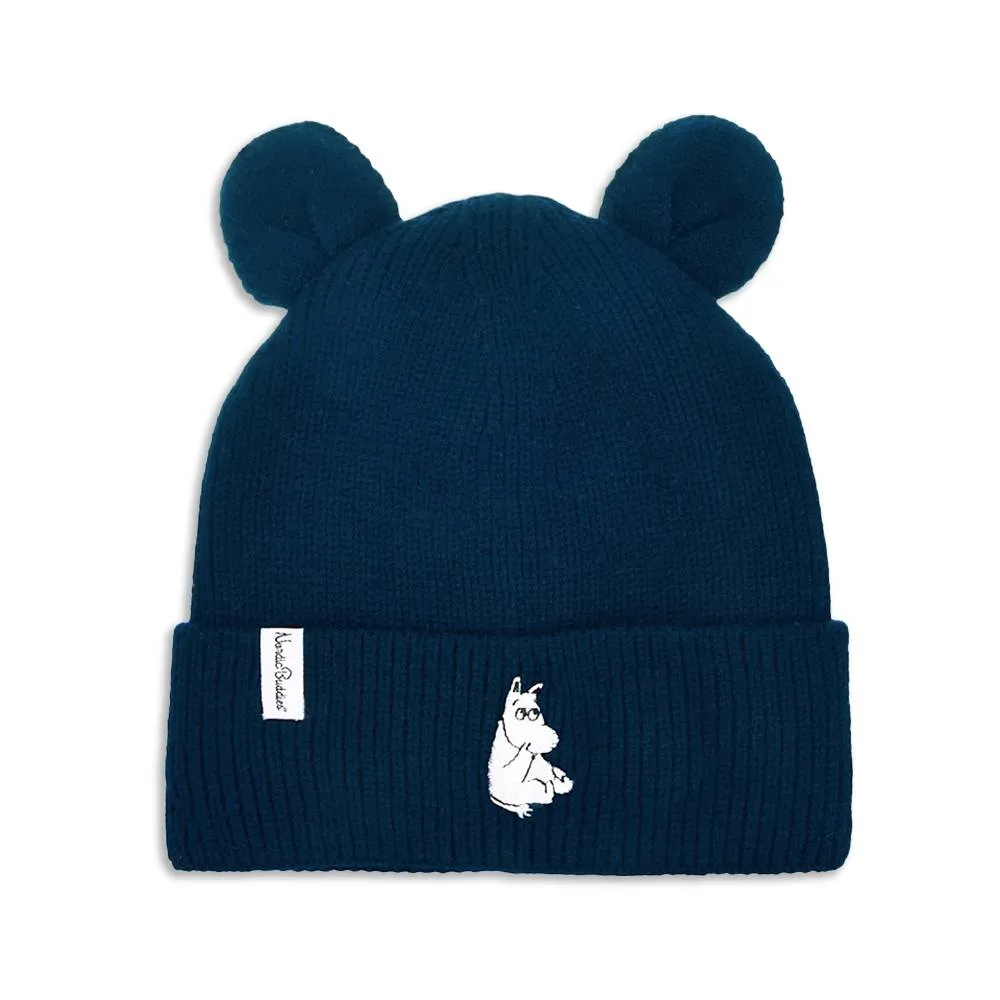 Kids Beanie Moomintroll Dark Blue With Ears