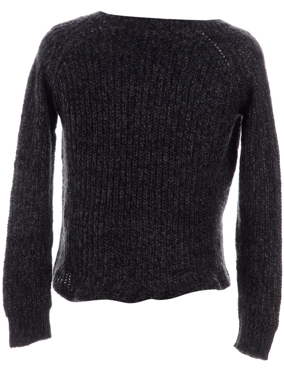 Label Shaun Straight Hem Heavy Knit Jumper