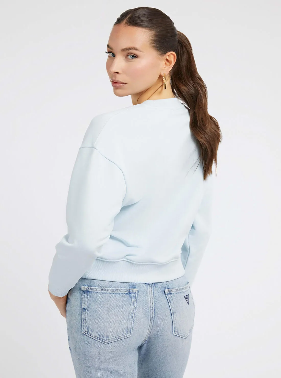 Light Blue Round Logo Jumper