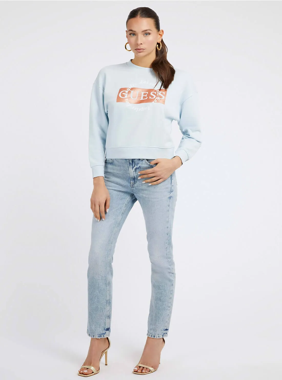 Light Blue Round Logo Jumper