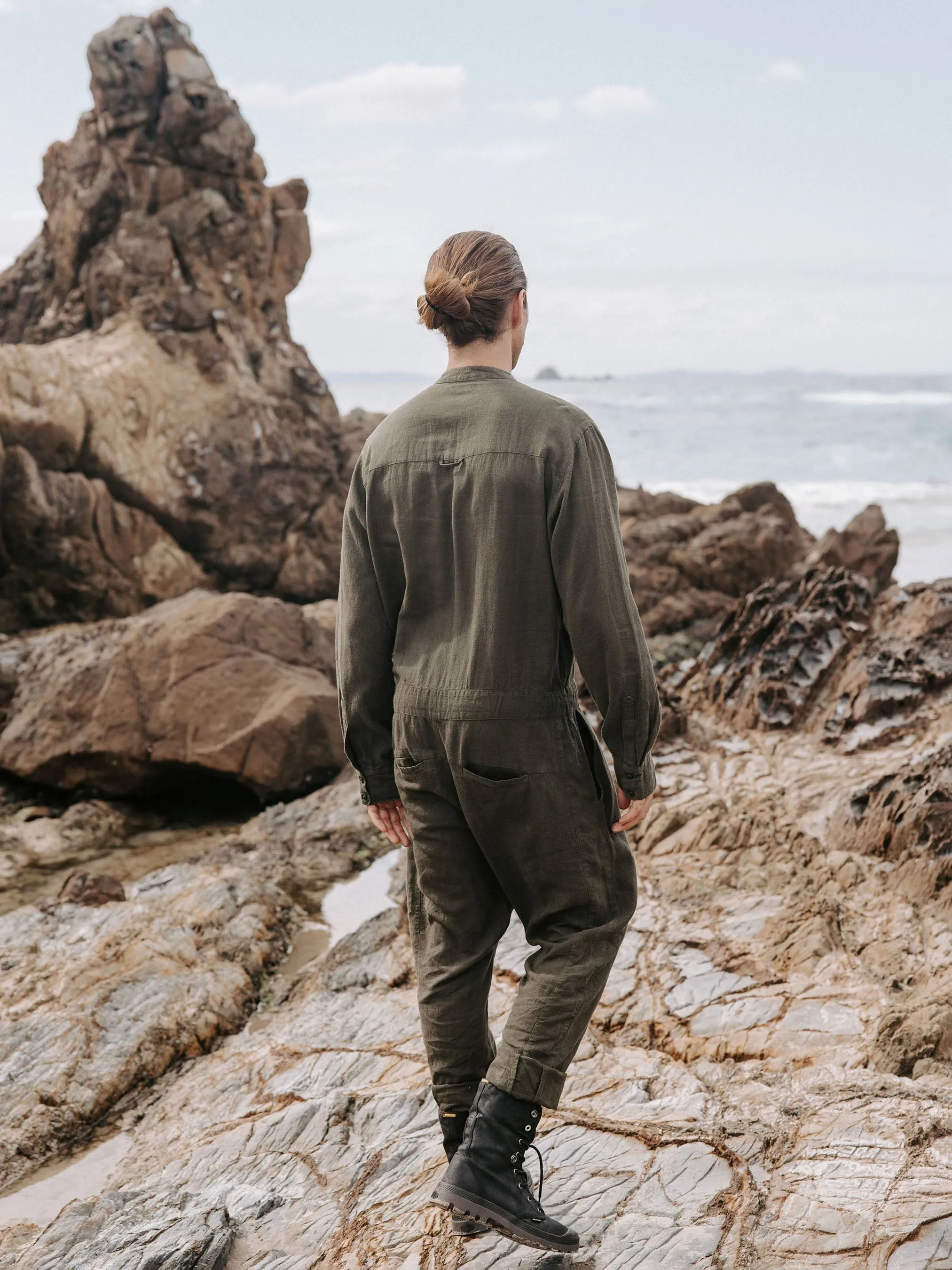 Linen jumpsuit - Jungle