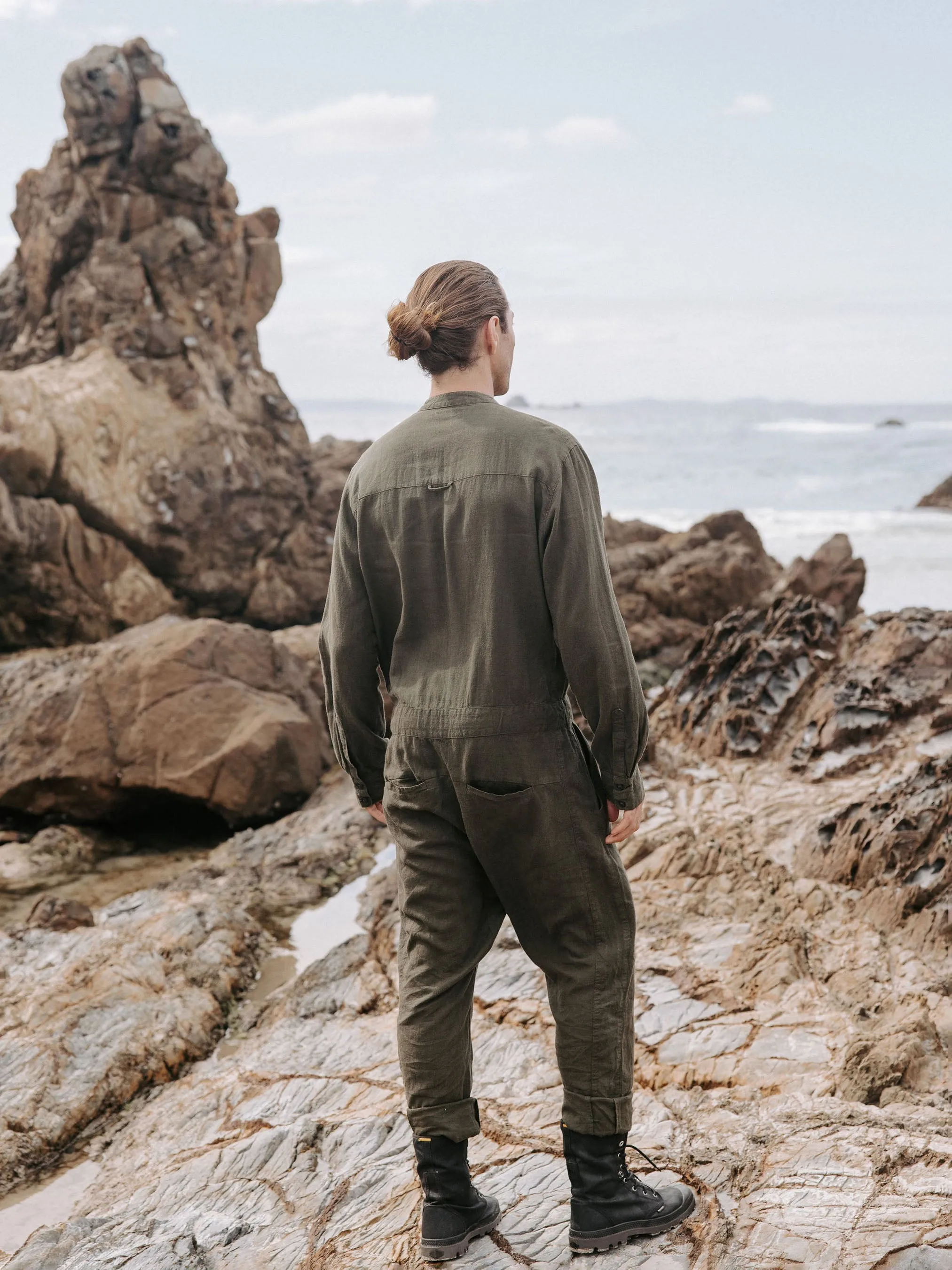 Linen jumpsuit - Jungle