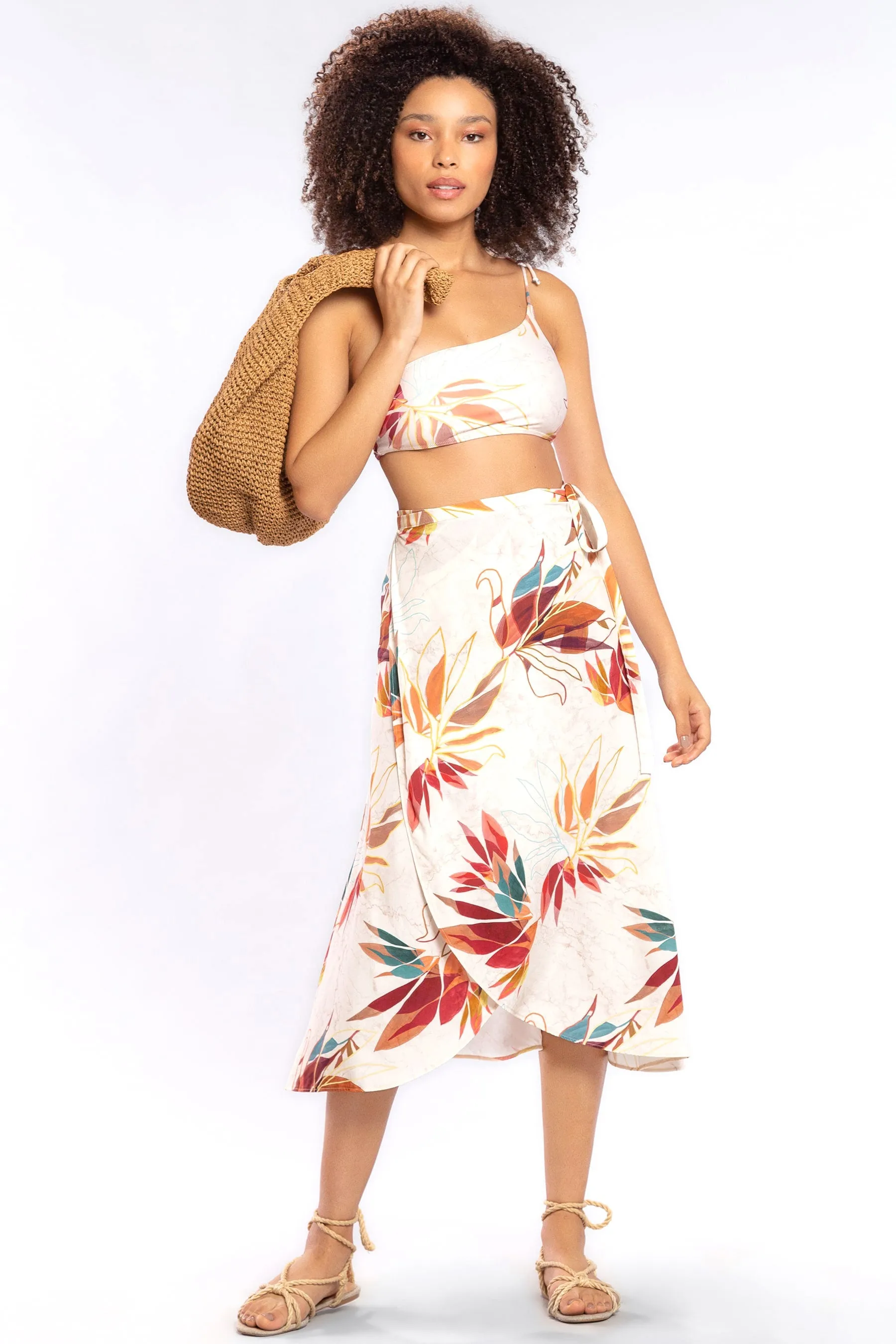 Linnea Wrap Midi Skirt