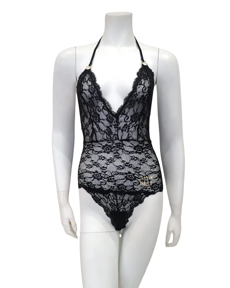 Mapale Black Lace Bodysuit