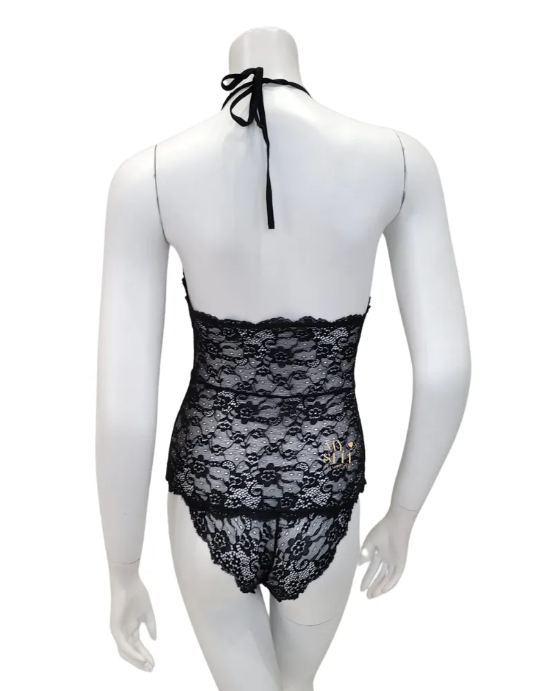 Mapale Black Lace Bodysuit