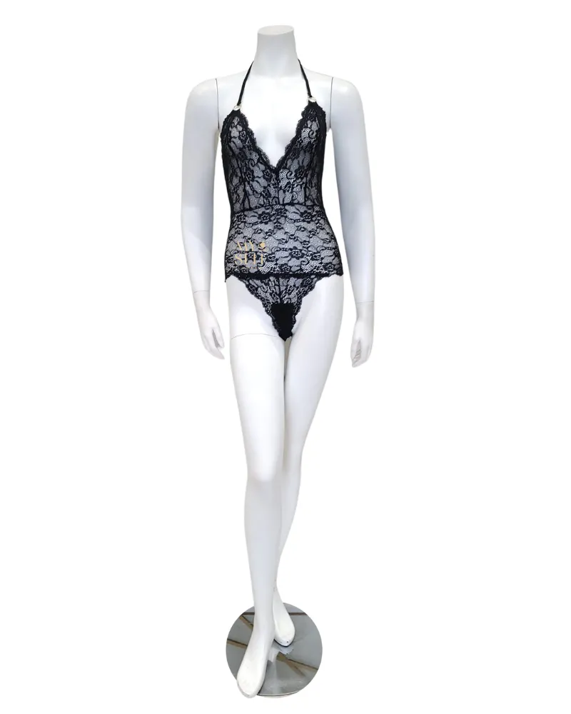 Mapale Black Lace Bodysuit