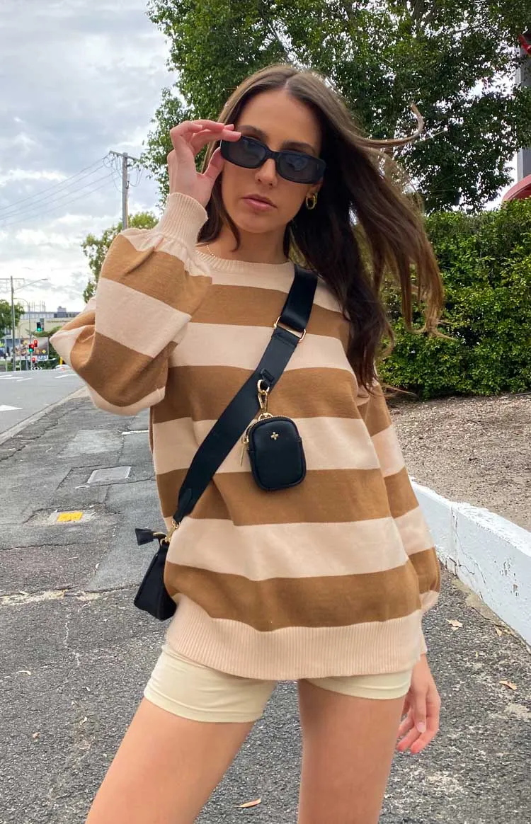 Marg Tan Stripe Jumper