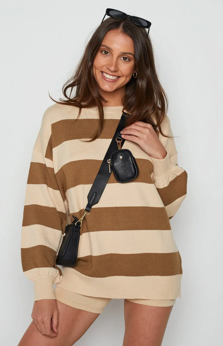 Marg Tan Stripe Jumper