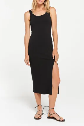 Melina Rib Dress | Black