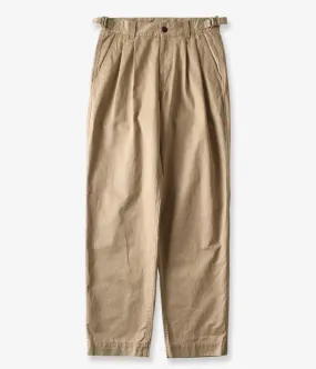 MHL./WASHED CHINO COTTON PANTS