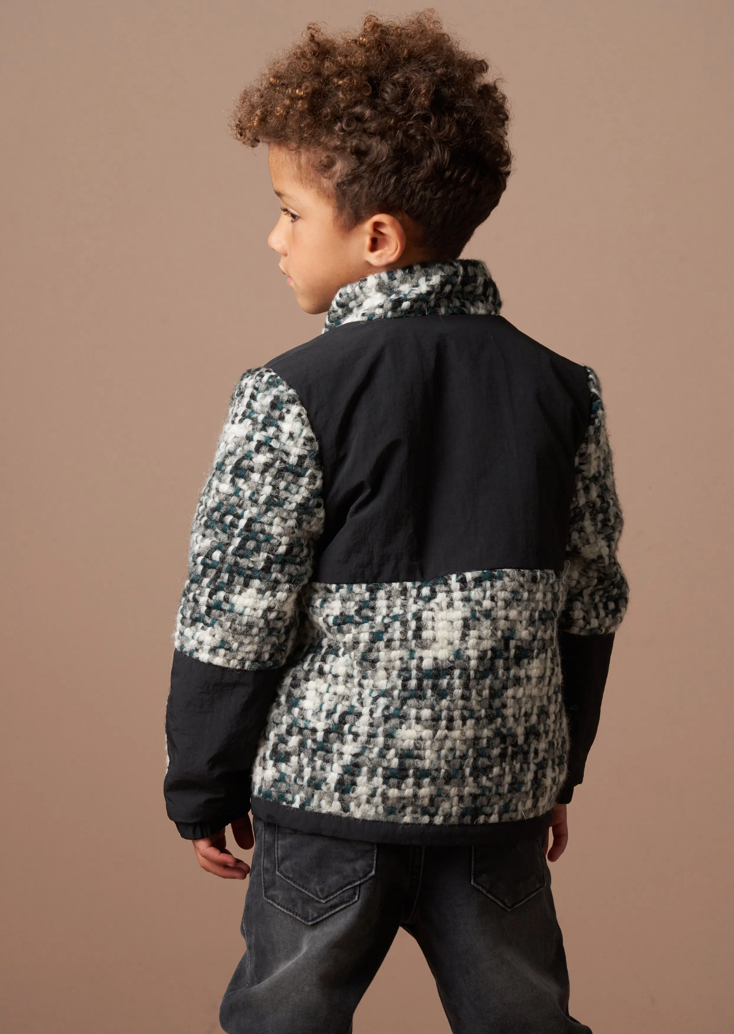 Michael Multi Boucle Zip Trough Jacket