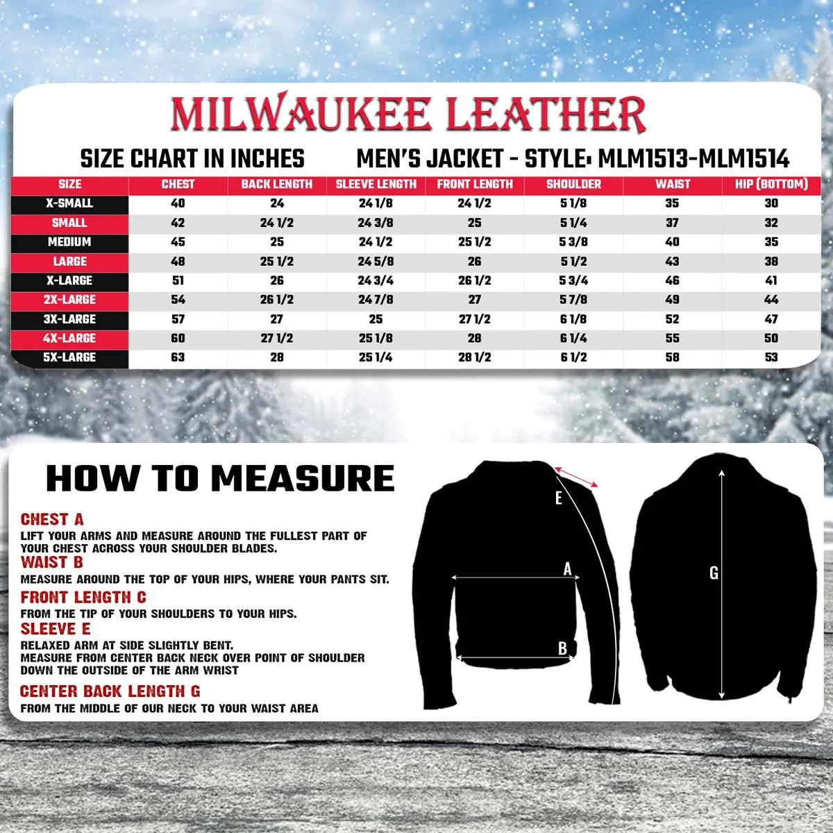 Milwaukee Leather Heated Jacket for Men's Black Cowhide Leather