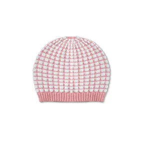 Mini Kardi Pink Check Baby Beanie