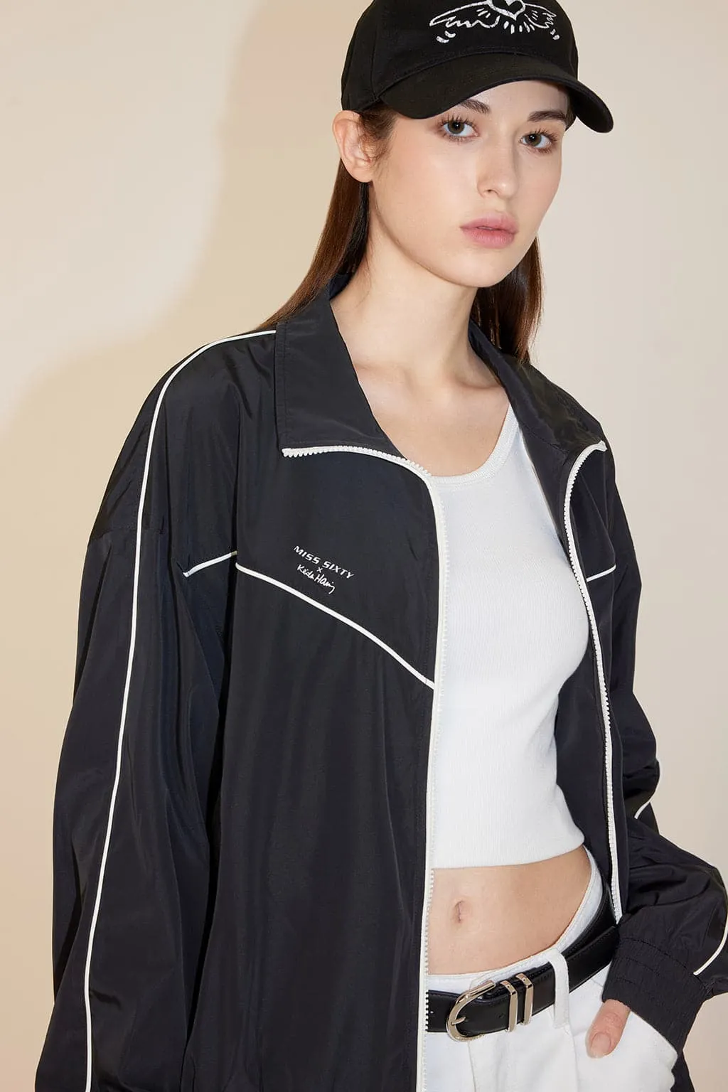 Miss Sixty x Keith Haring Capsule Collection Sporty Printed Jacket