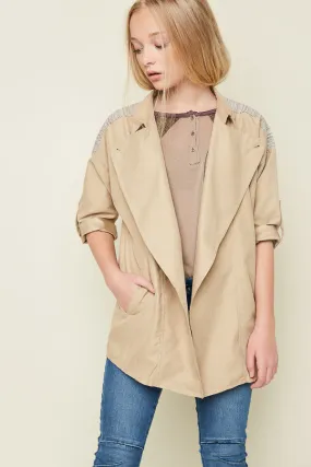 Moto Trench Coat