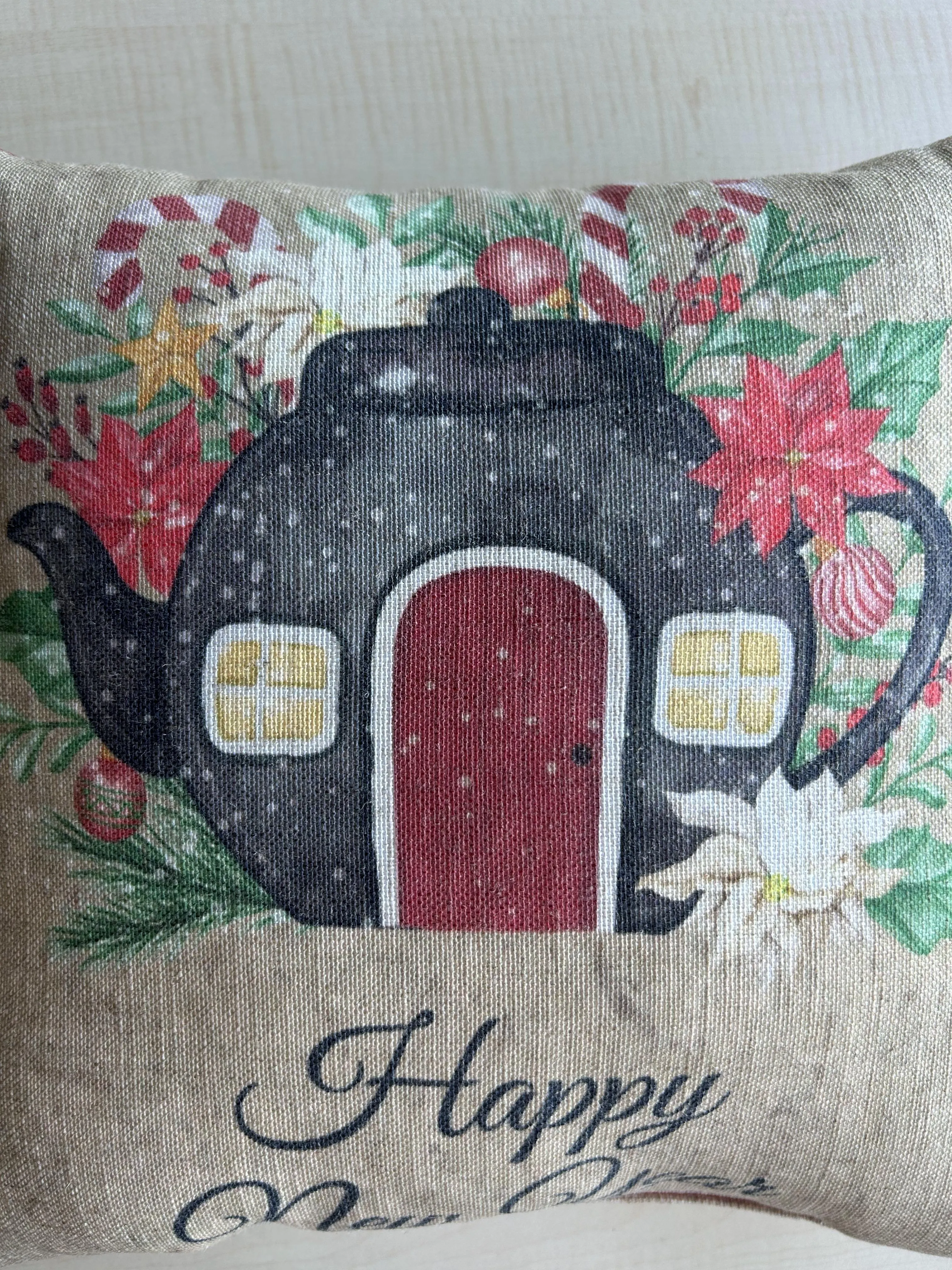 New Year Themed Pillow Cover for Holiday Decorating