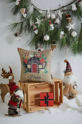 New Year Themed Pillow Cover for Holiday Decorating