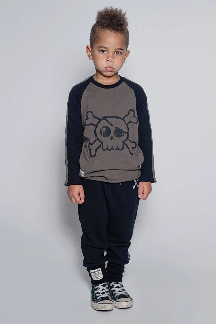 Nununu Rounded Baggy Kids Pants - Black