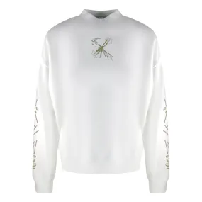 Off-White Splash Arrow Skate Fit White Sweatshirt