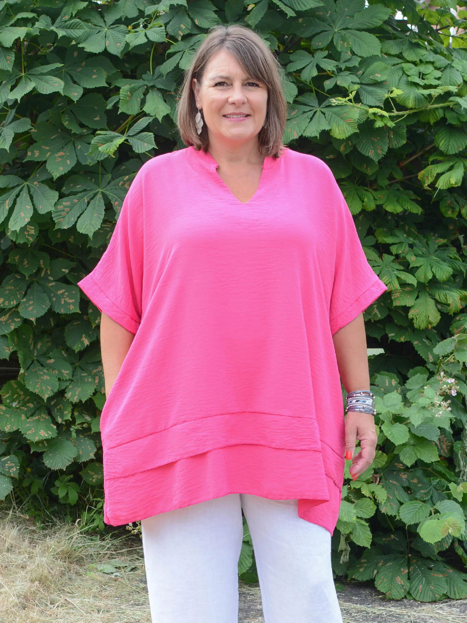 Oversized Lagenlook Tunic with pockets - TP1005