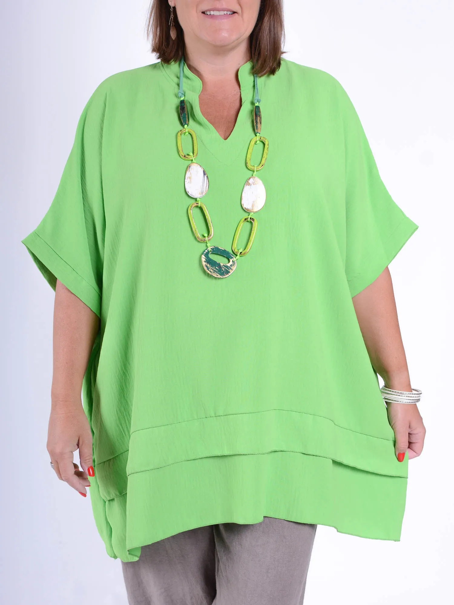 Oversized Lagenlook Tunic with pockets - TP1005