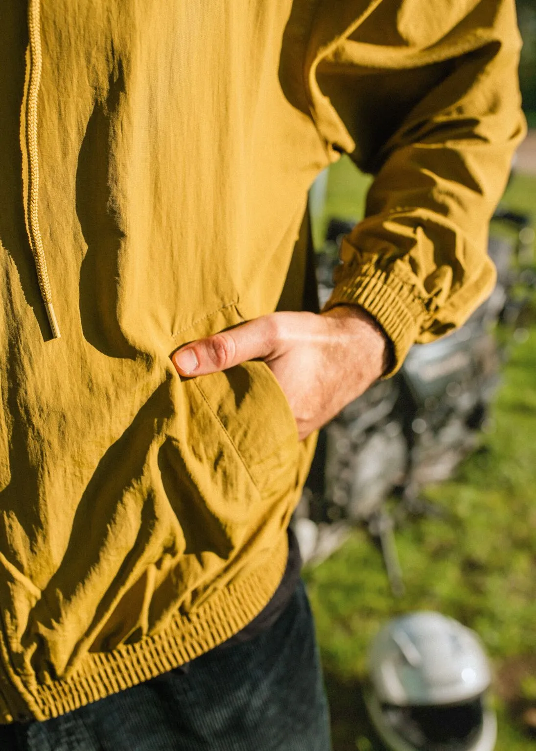 Oversized Olive Recycled Lightweight Tracker Jacket