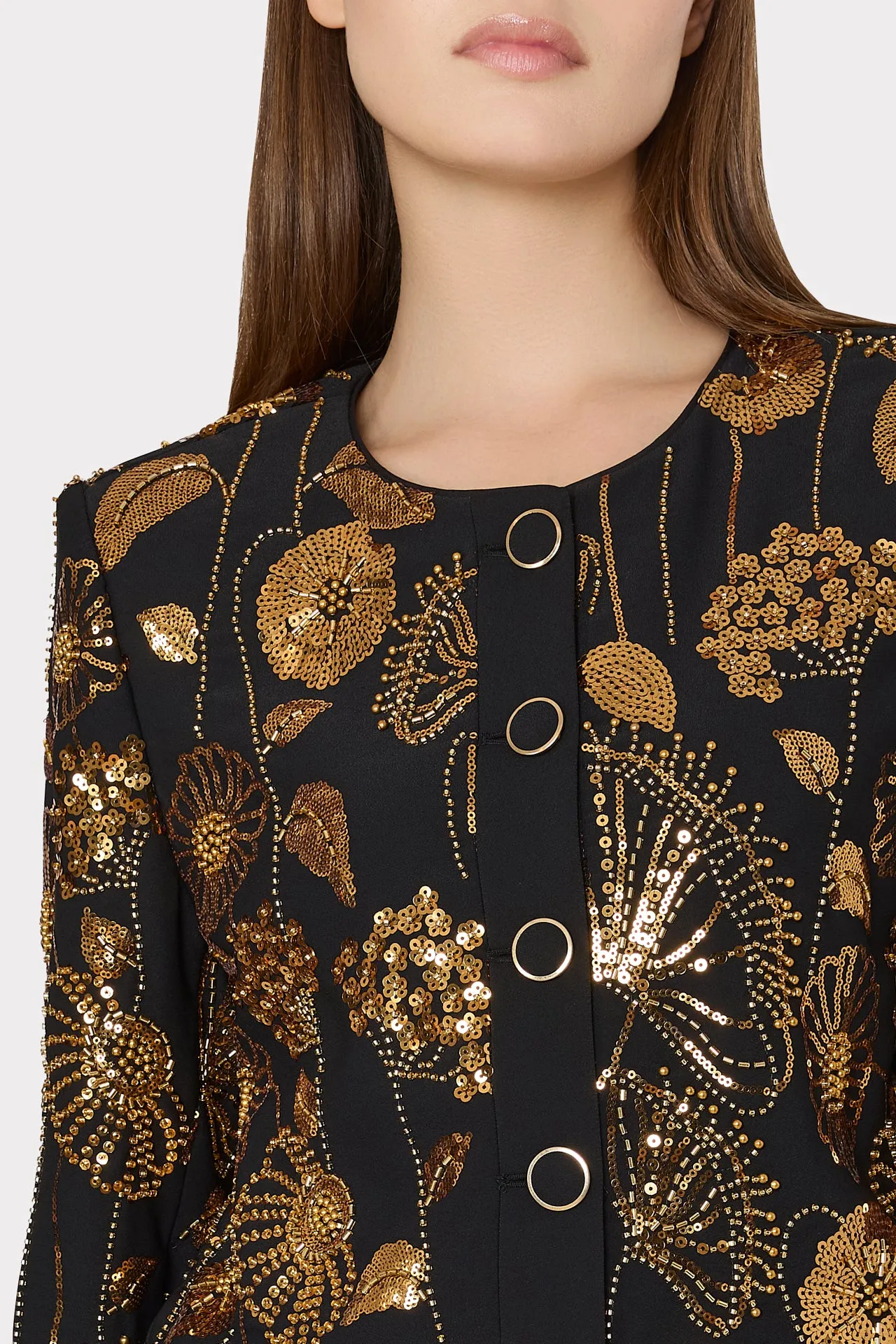 Phoebe Floral Field Embroidered Jacket