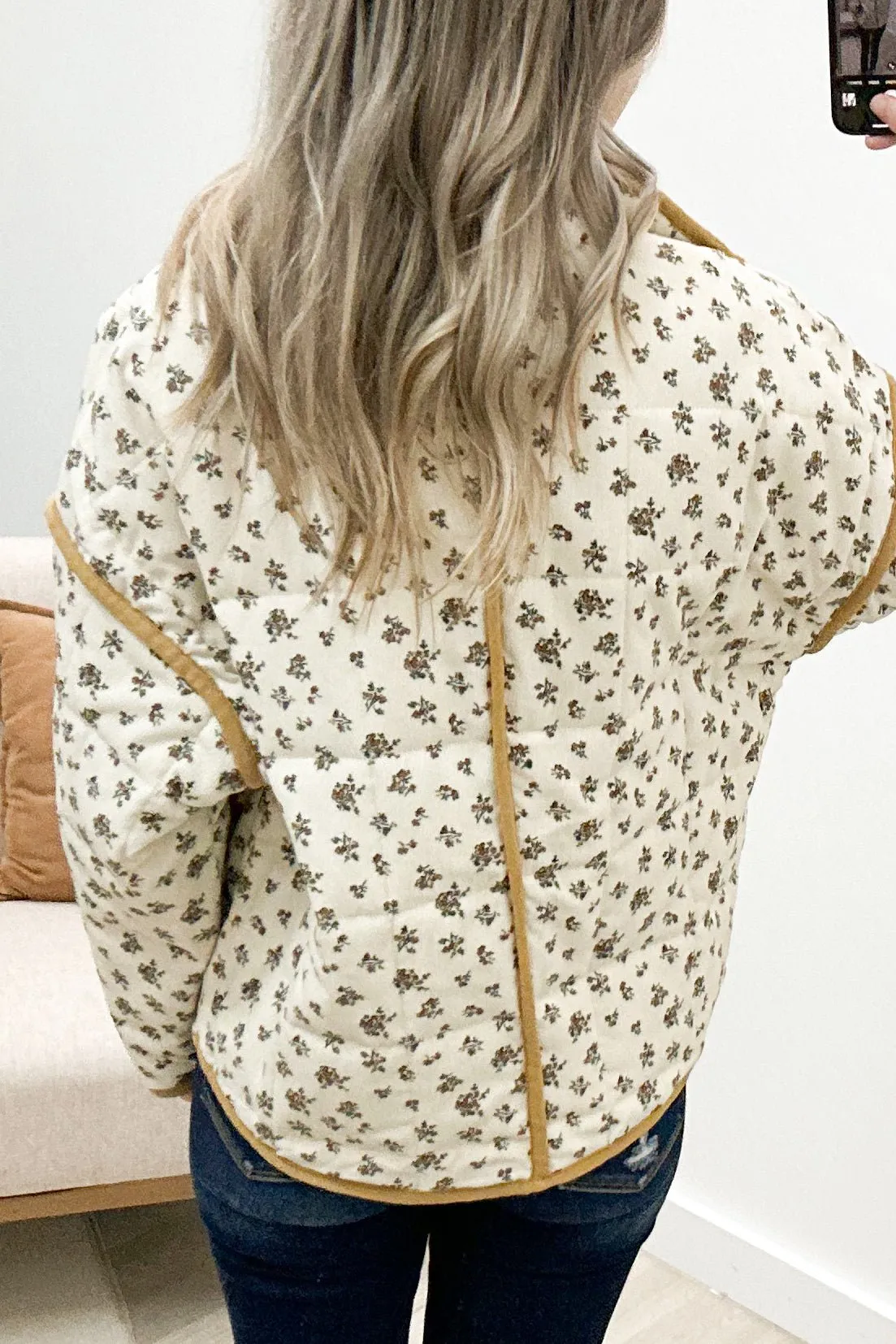 "Feeling Golden" Jacket (Cream/Golden)