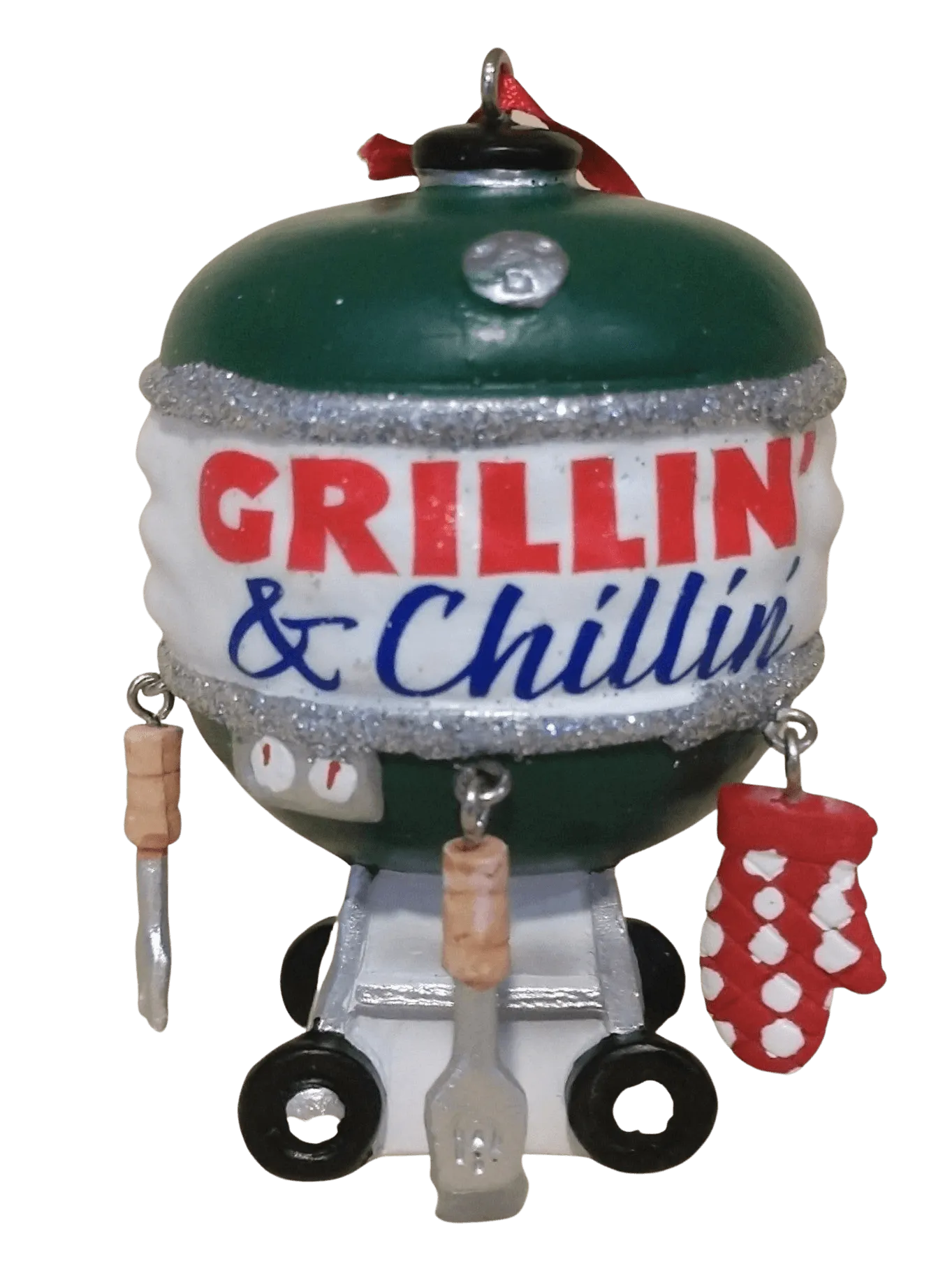 "Grillin" & " Chillin" Ornament  3" resin