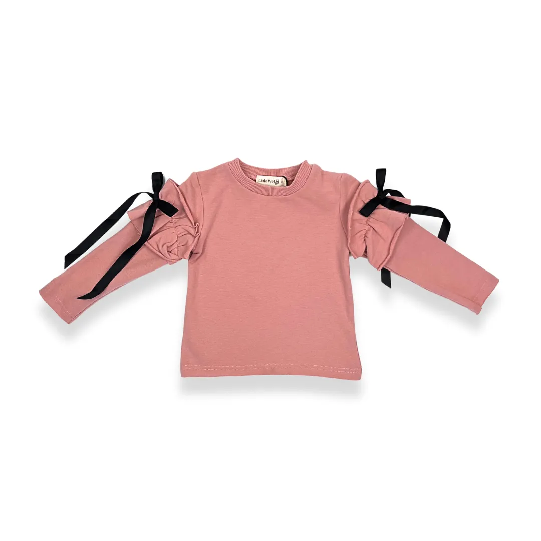 Ruffle Sleeves Sweatshirt