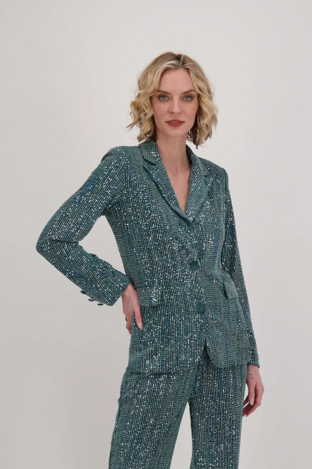 Sequinned Suit Jacket