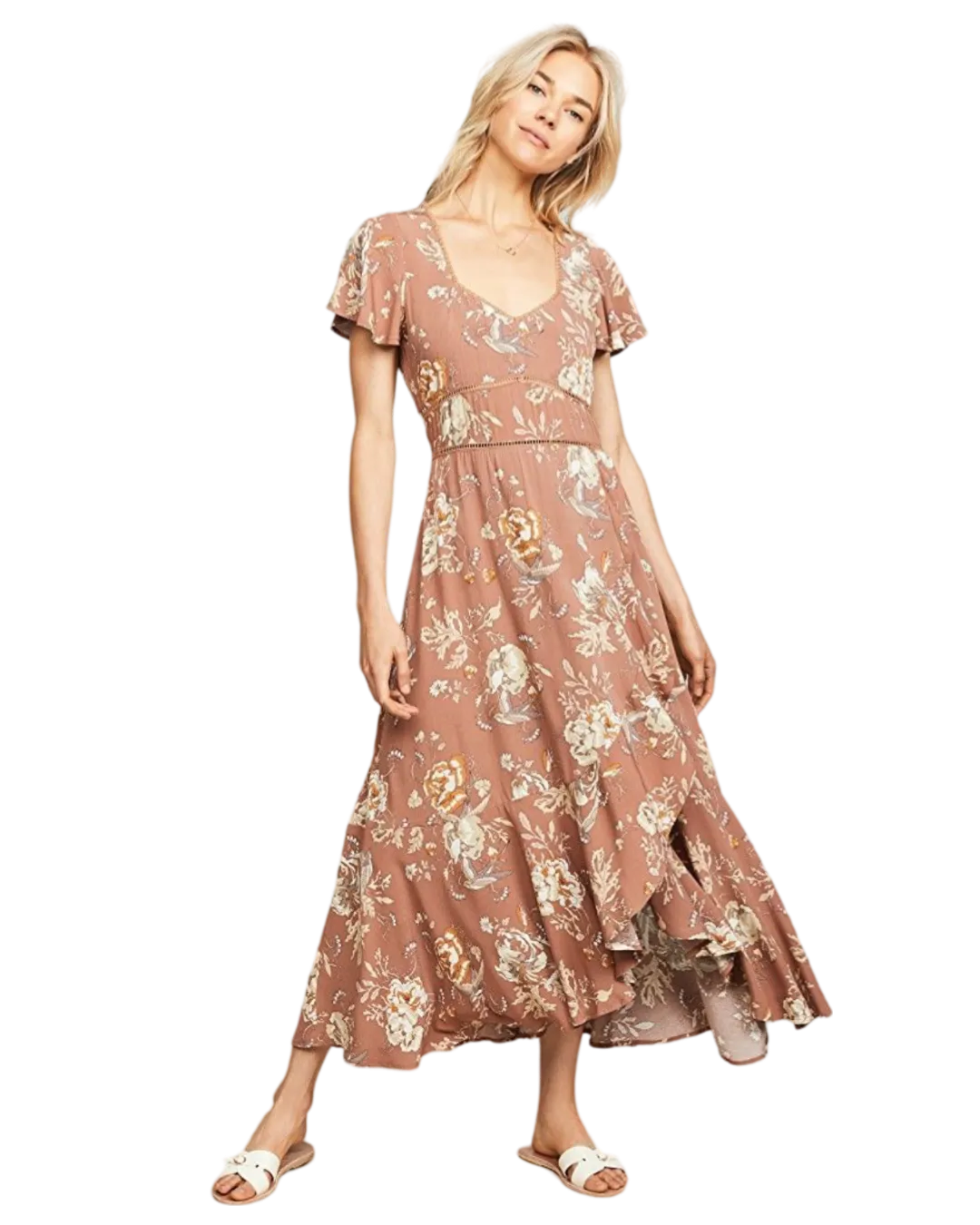 Size S | Spell & The Gypsy Rosa Garden Party Midi Dress