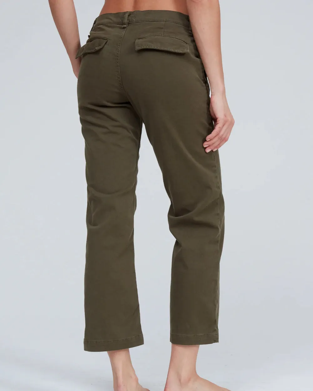 Slim Chino in Safari Green