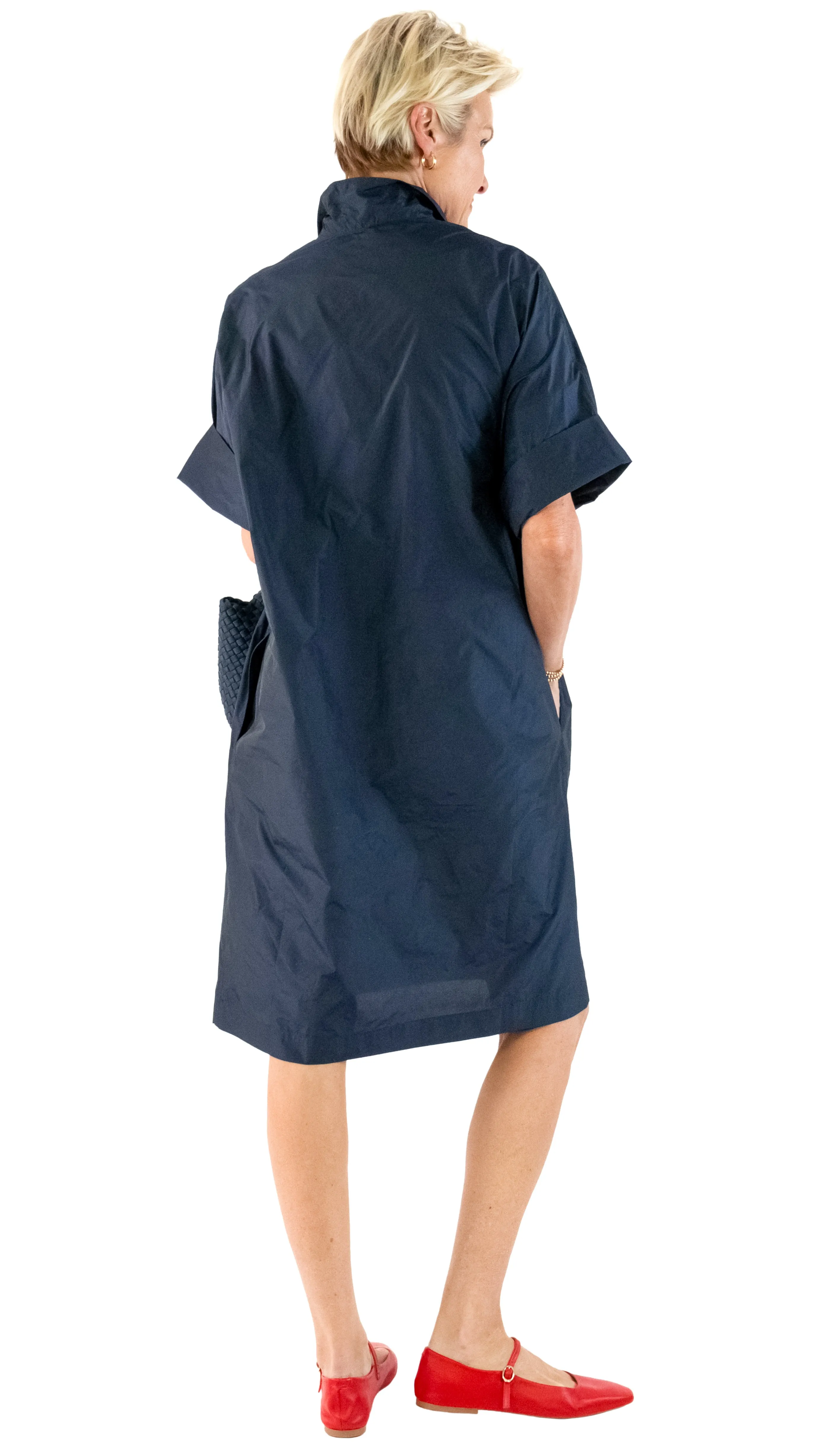 Sporty Crash Dress - Navy