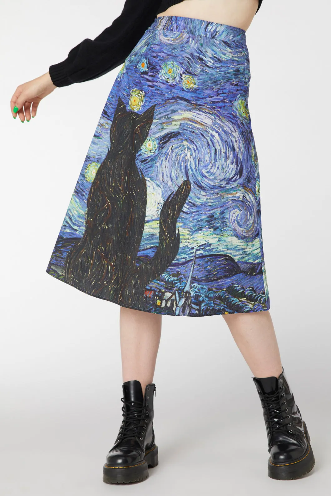 Starry Night Midi Skirt