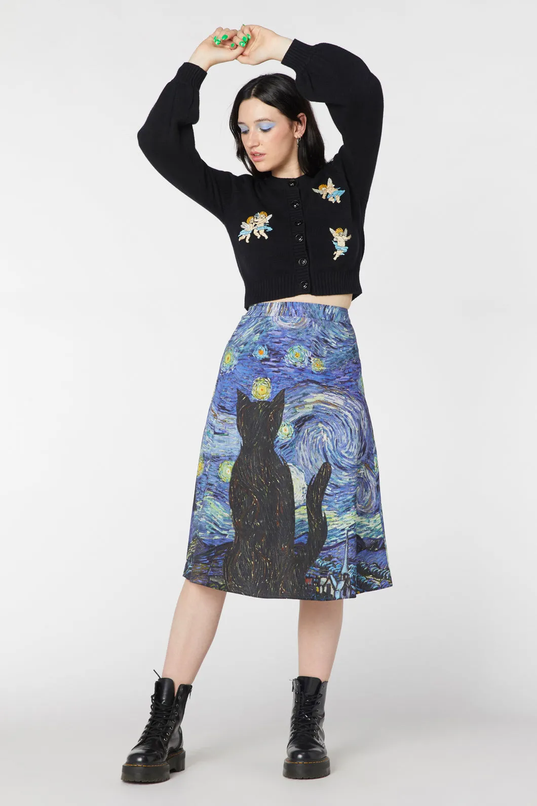 Starry Night Midi Skirt