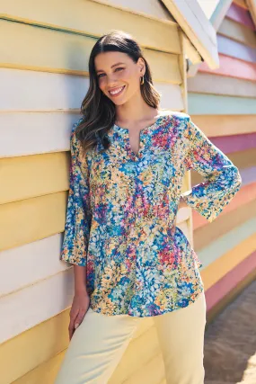 Swing Hem Tunic - Summer Floral Print