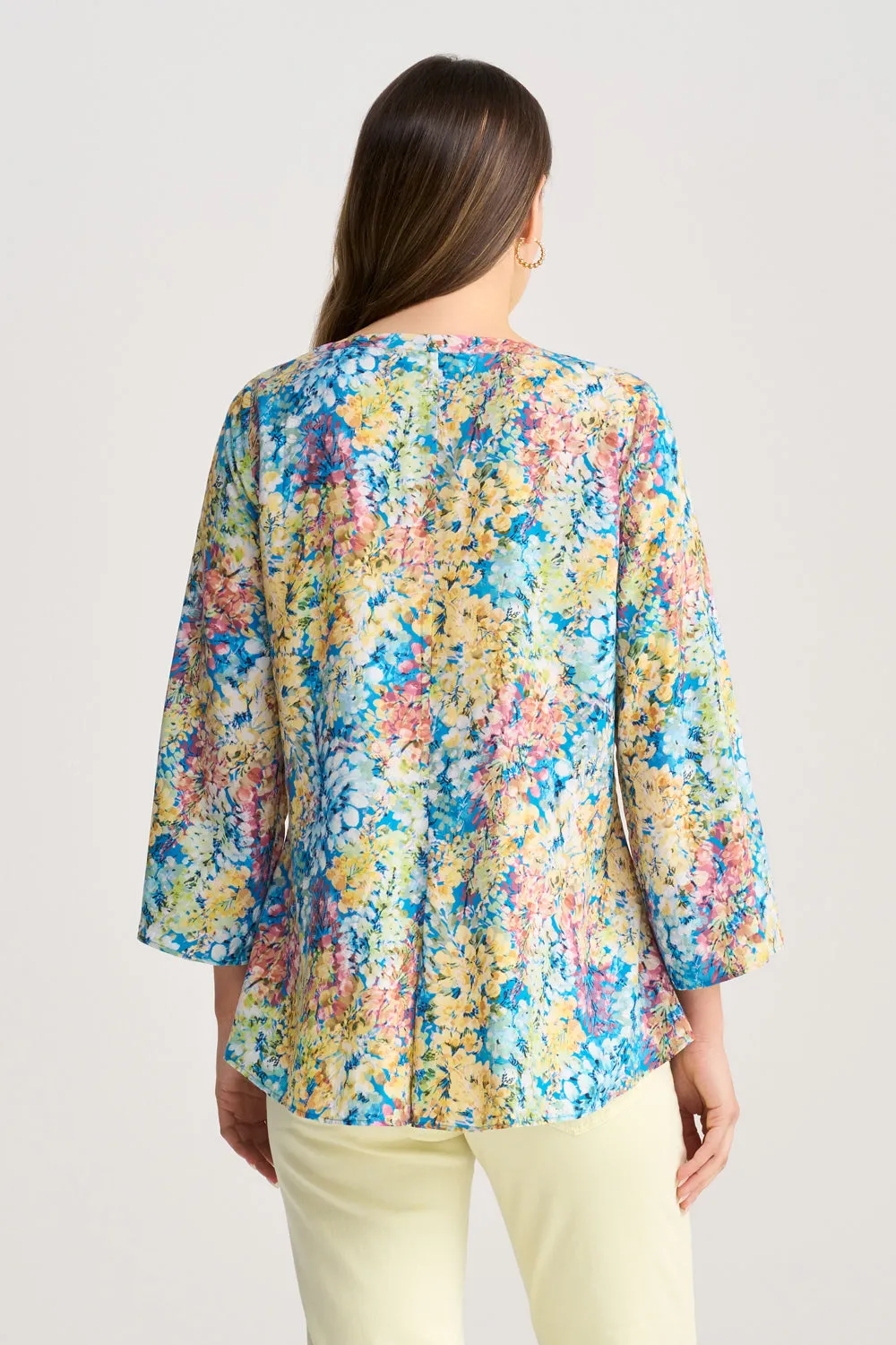 Swing Hem Tunic - Summer Floral Print