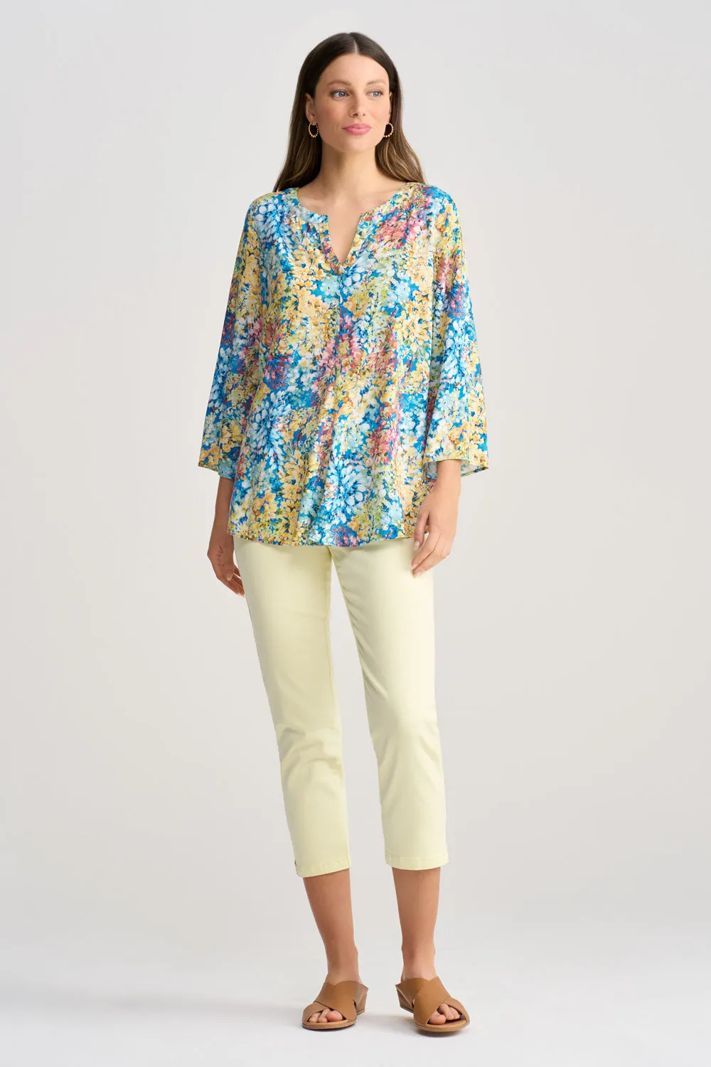 Swing Hem Tunic - Summer Floral Print