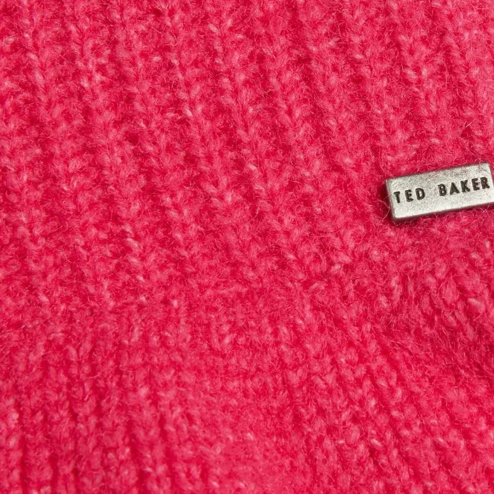 Ted Baker Pipalee Frill Detail Jumper in Pink