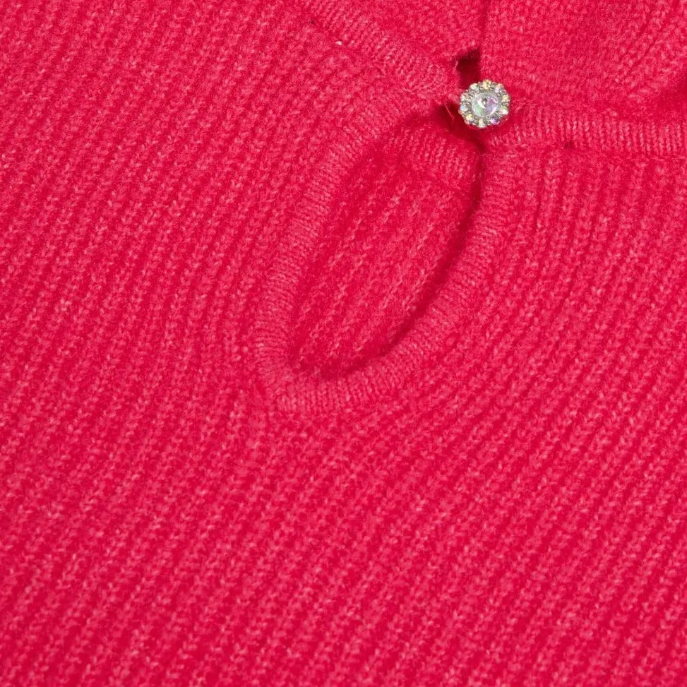 Ted Baker Pipalee Frill Detail Jumper in Pink