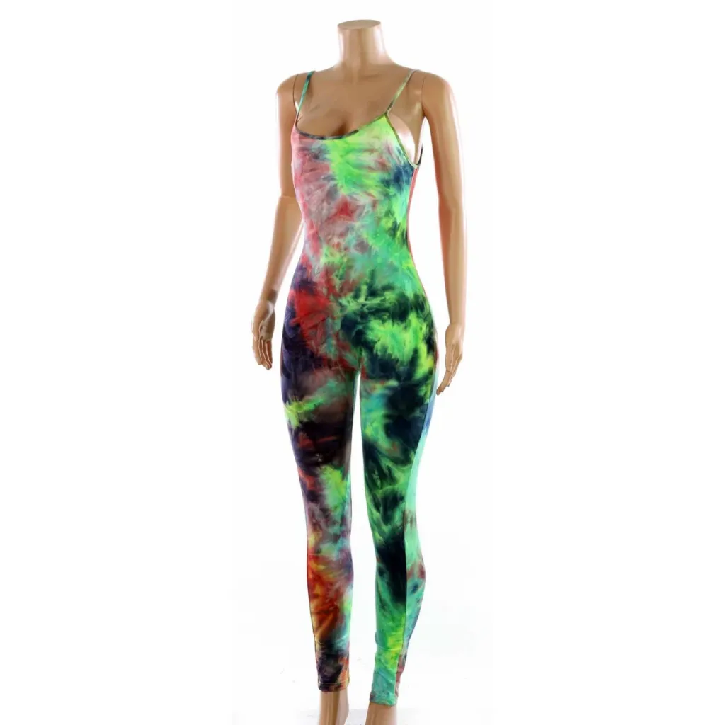 Tie Dye Jumpsuit (3 Options In Stock)